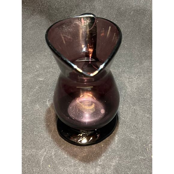 Vintage Purple Amethyst Creamer Pitcher, 4 in. - Picture 2 of 3